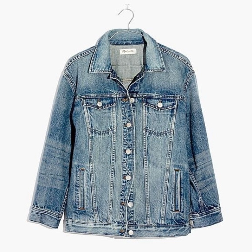 Madewell Oversized Denim Jacket in Capstone Wash.